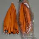 4 Pack Umbrella Hats, 20.5" Hands-Free Head Umbrealla Hats for Kids, Folding Waterproof Umbrella Cap With Head Strap for Outdoor Party Fishing Sun Rain Beach Golf Hiking (Orange)