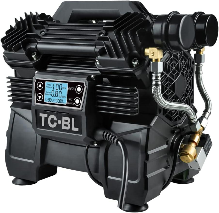 Heavy Duty Air Compressor 145PSI 2HP Tankless and Oil Free Air Pump