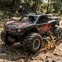 KB KAIBO 1:16 Amphibious Remote Control Car, Fully Submersible Remote Control Monster Truck for Kids, All Terrain 4WD RC Toy with 2 Batteries (60+ Min), 7.4V High Power, Durable Truck for Boys-Orange