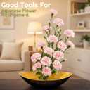 Waydress 4 Pcs 2.8 Inch Plastic Flower Frog Flower Pins Floral Frog for Arrangements Vase Japanese Ikebana Kenzan Floral Arrangement for Crafts Fixed Tools, Wedding Decor, Mother's Day Gifts (Clear)