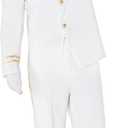 Morph Sailor Costume Men - Boat Captain Outfit, Ship Captain Attire, Navy Halloween Costume for Men (Large)