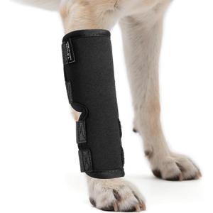 Petanims 2 Packs Dog Front Leg Brace for Remission Hyperextension - Wrist Support for Sprain, Arthritis & Injury Recovery - Adjustable Non-Slip Dog Leg Wrap, Fits Left or Right, Small