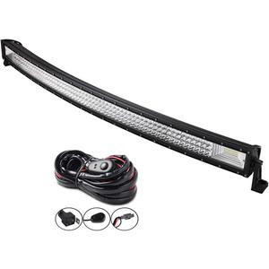 Willpower 42 inch 540W Curved Triple Row 7D Led Light Bar Flood Spot Driving Lights Off Road Lights with Wiring Harness for Pickup Truck ATV UTV Wrangler SUV Ram 4x4