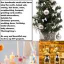 2 x GUIFIER 30 Pack Mini Satin Ribbon Bows with Adhesive Glue Pads, Pretied Bows, Ribbon Bowknot Flower for DIY Crafts Sewing Scrapbooking Wedding Birthday Party Favors, Home Decor, Cake Pops (White)