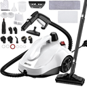 Steam Cleaner, Steam Mop with 23 Accessories, Powerful Multipurpose Portable Steamer for Cleaning to Remove Grime, Grease, for Multi-Purpose and Multi-Surface Floors, 16.4ft Power Cord, White
Color:
White