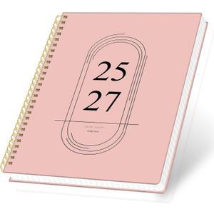 2 x Monthly Planner 2025-2027, 24 Months Planner Calendar 2025-2027, July 2025 - June 2027, Hard cardboard cover A4-8.6"  11.3", 25-27 Monthly Calendar for School Office Home Planning - Pink 2 x Monthly Planner 2025-2027, 24 Months Planner Calendar 2025-2027, July 2025 - June 2027, Hard cardboard cover A4-8.6"  11.3", 25-27 Monthly Calendar for School Office Home Planning - Pink