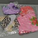 XPUDAC 4 Pack Dog Dresses Cute Printed Puppy Clothes for Small Dogs Girl Chihuahua Doggie Outfits Tank Top Vest Dresses Cat Apparel, Large(Chest-21) (Large(12-19 LBS))