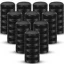 Rozer 50 Pcs Black Plastic Bottle Caps 38 mm for Empty Juice Bottles, Tamper Seal Lids Container Lids Bottle Caps for Crafts DIY, 4, 8, 12, 16, and 32 oz Container