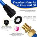 3 Pack 4.9FT/1.5M Standing Misters for Outside Patio 3/4 Inch Flexible Mist Stand Water Mister Hose Attachment for Garden Tanning Portable Mist Sprinkler for Plants, Backyard, Dogs