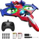 Motivekit Spider Mini Drone, Foam Remote Control Airplane for Kids, 2.4GHz RC Jet with LED Lights, 360 Stunt Flips and Rolls, Easy to Fly Toy Plane Gift for 8 9 10 12+ Year Old Boys Girls