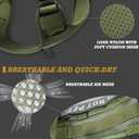 Tactical Dog Harness, Air Dog Vest No Pull with Reflective Do Not Pet Patches, Breathable Dog Molle Vests for Training Walking Hunting Green, XL
