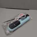 Numoya Go Brush Pro - Cordless Hair Straightener Brush Portable Comb for Travel, USB Charging, Fast Heating, with LCD Display (Blue)