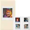 WOGOZAN 64 Pockets Album for Fujifilm Instax Square Film Photo Album SQ40 SQ1 SQ6 SQ10 SQ20 SP-3 Square Instant Film Camera (White)