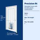 PetSafe Never Rust Dog & Cat Plastic Door, Small, for Pets Up to 15 lb, Paintable, Easy DIY Installation, Closing Panel Included, Install in Interior & Exterior Doors or Walls, Durable