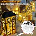 Village Collection Accessories Three Socket Light Set, 5 White Replacement Bulbs. for use with Various Village Series