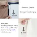 2 x 28-Pairs(56 Strips) Large Picture Hanging Strips Heavy Duty, Picture Hanging Kit, Hang Pictures on Wall Without Nails, No Hole Picture Hangers, Removable Adhesive Strips for Frame Hanging