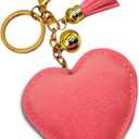 2 x Sparkling Keychains Bag Charms for Women Girls, Crystal Bling Rhinestone Key Ring Car Fob, Backpack Handbag Accessories
