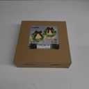 ATDAWN 2 Pack Mini Christmas Wreath, Lighted Christmas Front Door Wreath, Xmas Wreath for Holiday Christmas Party Decorations (Plaid Bow)