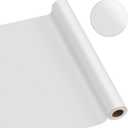 White Wallpaper 23.6"x394" Contact Paper Solid Matte White Peel and Stick Removable Wallpaper Textured Vinyl Film Self Adhesive for Cabinets Waterproof Wall Coverings Shelf Home Decorative