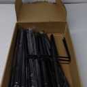 10Ft String Light Poles 4 Pack,Light Poles for Outside Lights,Outdoor with Fence Brackets Hanging Lights,Metal Stand Deck Patio Backyard