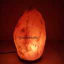 Dimmable Salt Lamp, Natural Himalayan Crystal Rock Salt Lamp Pink Light, Hand Crafted Wooden Base Direct from Foothills of The Himalayas Home Decor, Night Light & Gifts