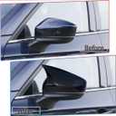 MUXEE 2PCS New Rear Mirror Cover Caps for Mazda CX5 CX-5 2017 2018 2019 2020 2021 2022 2023 2024 2025 ABS Side Door Wing Mirror Covers Exterior car Accessories -Bright Black.