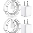  iPhone Charger, 2Pack Lightning Cable Apple Charging Cords &Fast Quick USB Wall Charger Travel Block Plug Adapter for iPhone 14/13/12/11 Pro/11/10/XS MAX/XR/8/7/6s/6 Plus