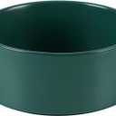 Havniva 8.3 Dog Bowl Ceramic Dog Food and Water Bowl, Durable Dog Water Bowl with Non-Slip Rubber Base Large Capacity Feeding Dishes for Large Dogs (Matte Dark Green)