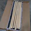 Upholstered Platform Bed, Queen, Beige, Model# 9001