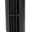 Luqeeg Desktop Tower Fan, Bladeless Standing Fan, 2 Speeds Adjustable Desk Fan Portable Electric Oscillating Fan Quiet Cooling for Bedroom Home Office Desktop (Black)