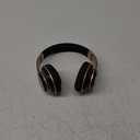 Bluetooth Headphones Over Ear, 6S Wireless Headphones Wired with 6 EQ Modes, 40 Hours Playtime Foldable HiFi Stereo Headset with Microphone, FM/TF for Cellphone/PC/Work (Black & Gold)