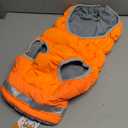 Lelepet Dog Coat Warm Dog Winter Coat Waterproof Dogs Jacket with Harness Built in Reflective Pet Fleece Vest Zip-Up Cold Weather Coats for Small Medium Large Dogs Turtleneck Windproof Blaze Orange L