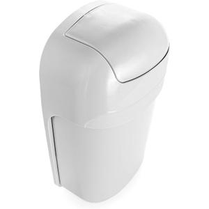 Camco Cabinet Mount Trash Can | Ideal for Tight Spaces in an RV, Boat, Apartment, Dorm Room or Tiny House | Measures 13.5" x 8.5" x 5" (43962)