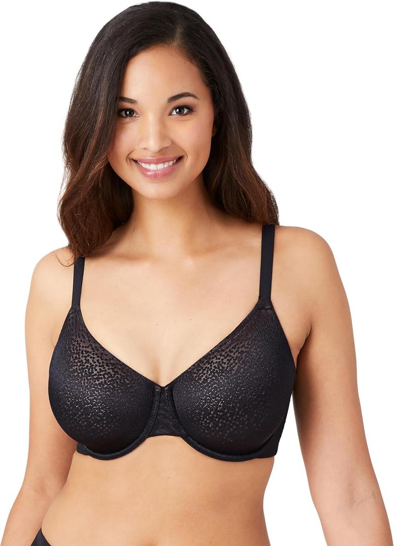Wacoal Women's Back Appeal Underwire Bra (36DDD, Black)
