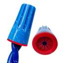 Dicio Waterproof Landscape Wire Connectors Small 100 PCs UL Listed,Waterproof Electrical Splice kit Wire Connectors Nuts Best for Outdoor Landscape Lighting (Blue_Red_100)