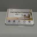 Upgraded Silicone Chair Leg Floor Protectors for Hardwood Floors, Furniture Sliders, Felt Bottom Furniture Pads, Round & Square Cap Covers to Scratch and Reduce Noise, Transparent, 24pcs