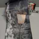 Fall City Street Lamp Landscape House Flags 28x40 Inch Double Sided for Outside, Autumn Park Mist Maple Leaf Linen Vertical Canvas Home Flag, Urban Front Yard BackYard Print Flag