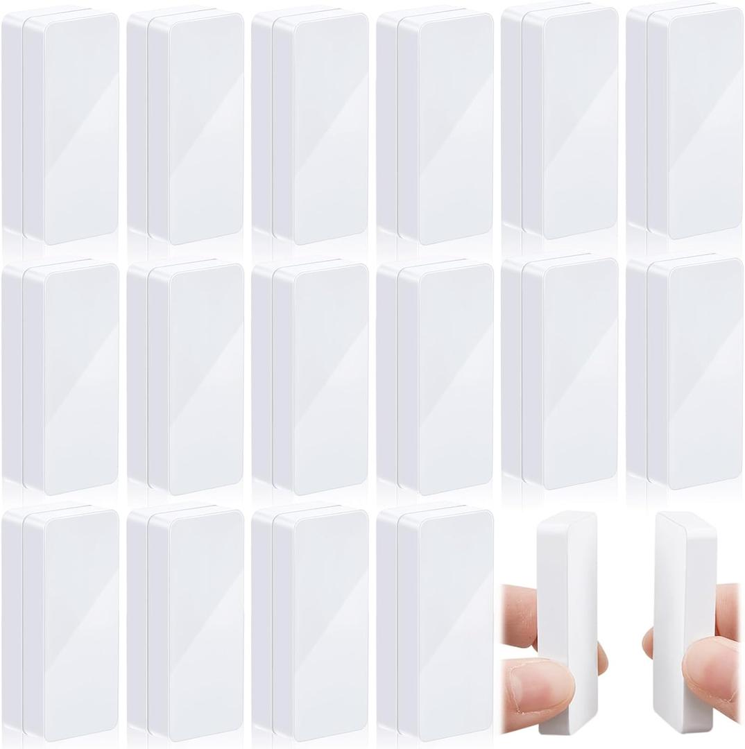 Copkim 32 Pcs Outdoor Curtain Weights Heavy Outdoor Waterproof Curtain Magnets Flag Weight Magnetic Weight for Home Decor Shower Outside Curtains Tablecloth Flag Tablecloth to Stop Wind (White)