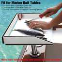 Boat Grill Mount Compatible for Rectangular Grill,Rod Holder Mount,for Boat Cutting Board/Bait Cutting Board/Fillet Table