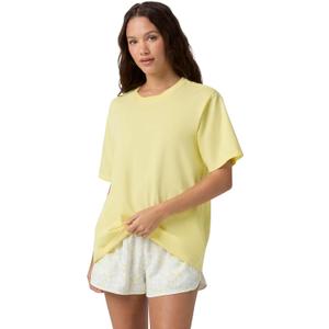 Florence by Mills Women's Short-Sleeve Oversized Boyfriend Tee (Medium)