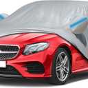 Car Cover for 2006-2026 Mercedes Benz E-Class Sedan E300 E350 E450/E43 E53 E63 AMG, Waterproof Custom-fit All Weather Sun Rain UV Snow Protection Outdoor Car Cover with Door Zipper & Cotton Lining