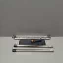 3-in-1 Window Squeegee for Home - 60" Window Cleaning Kit with 3 Microfiber Cloths & Screen Brush, All-in-1 Cleaner Tool for Outdoor Windows, Glass Door & Screens, Lightweight & Easy Storage