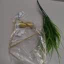 2 Pieces Gold Wall Decor Hanging Planters with Artificial Plants Metal Vase Indoor Plants Holder Modern Geometric Wall Art for Home Bathroom Bedroom Living Room Office(Aquatic Plant,Small)