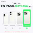 ORNARTO Compatible with iPhone 16 Pro Max Case 6.9", Slim Liquid Silicone 3 Layers Soft Gel Rubber Shockproof Protective Cover with Anti-Scratch Microfiber Lining-Matcha