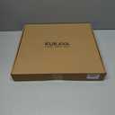 Straw Tote Bag for Women, Large Summer Beach Bag with Polka Dot Scarf & Plumeria Flower (Brown)