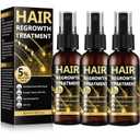 5% Minoxidil for Men & Women, Advanced Formula Hair Regrowth Spray and Topical Solution for Thinning Hair and Beard