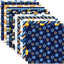 24 Sheets Hanukkah Scrapbook Paper, 11.811.8 Inch Star Lamp Pattern Paper Hanukkah Double-Sided Cardstock Decorative for Jewish Festival Decorations,Card Making,Origami, DIY Background,Photo Decor