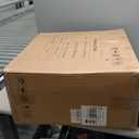 Ergonomic Drafting Chair, Tall Office Chair with Flip-up Armrests, Breathable Mesh High Desk Chair with Lumbar Support Adjustable Footrest Ring for Standing Desk Black