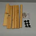 RETON Wood Plant Stand Indoor, Mid Century Modern Indoor Plant Stand, Wooden Plant Holder, Modern Bamboo Flower Pot Stand for Indoor, Outdoor, Garden, Yard, Office (9.9in, Medium)