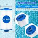 HANXER® 6CH-47 Spa Filter Cartridge Replaces for FC-0315, PTL47W-P4, 373043, 6H9-223-01, 03FIL1500, 60471 Hot Tub Filter, 47 sq.ft, 4 Pack